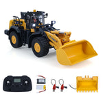 LinkMejor YG475 RTR 1/50 2.4G RC Car Loader Alloy Bucket Simulated LED Light Sound Remote Controlled Engineering Vehicle Desktop Toys Model Collection Gift For Boys