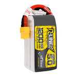 Tattu R-Line Version 5.0  22.2V 1200mAh 150C 6S1P Lipo Battery Pack With XT60 Plug