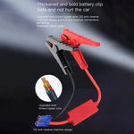 LinkMejor Multi-function 2 In 1 Car Jump Starter Air Pump Portable Air Compressor Auto Tire Inflator Emergency Power Supply with LED Emergency Light