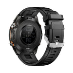 LinkMejor KT80 1.46-inch HD Screen SOS Flashlight UV Light 3ATM Waterproof Heart Rate Blood Oxygen Monitor Sleep Monitoring Multi-sport Modes Smart Watch