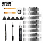 Jakemy 145PCS Precision Screwdriver Set with Comprehensive Repair Kit with 132 CR-V Bits, Anti-Slip Handle, Adjustable Extension Bar
