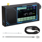 ATS25 Ultra Bluetooth Radio Receiver Wide Frequency Coverage 118-214 MHz FM LW MW SW SSB Air Band Multi-Mode Decoding Portable Rechargeable Low Noise Amplifier