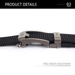 LinkMejor 120cm Men Tactical Belt Quick Release Outdoor Military Metal Belt Soft Wear-resistant Nylon Sports Ratchet Belt