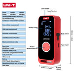 LinkMejor LM40Mi/LM60Mi Mini Rechargeable Laser Distance Meters 40m/60m Digital Electronic Ruler Measuring Instrument
