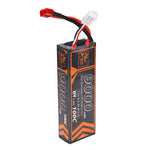 LinkMejor Power 7.6V 9000mAh 100C 2S LiPo Battery T Deans Plug for RC Car