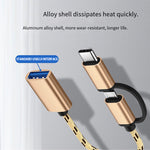 2in1 OTG Adapter USB3.0 to Type-C/Micro USB Adapter Converter for Mouse Keyboard Gamepad