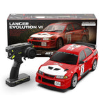 Rlaarlo SLEVO-07 for Mitsubishi EVO 6.5 TME Official Licensed 1/7 2.4G 4WD 90km/h 6S Brushless RC Rally Car with Gyro Aluminum Chassis All-Metal Drivetrain Gear Diffs Oil Shocks LED Light Vehicles Models Toys