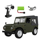 LinkMejor C84-1S 1/10 2.4G 4WD RTR RC Car JIMNY Truck Full-Scale Crawler Speed Switching Counterweights LED Lights Proportional Control Vehicle Models Toys