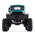 LinkMejor FCX24 Power Wagon 12401 RTR 1/24 2.4G 4WD Brushless RC Car Rock Crawler Off-Road Truck Two Speed Upgraded Chassis Metal Gears Portal Axles LED Light Oil Filled Shocks Vehicles Models Toys