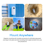 LinkMejor C100 Pro Action Camera 4K 30FPS 20MP 120° Wide Angle 5GHz WiFi 30m Waterproof Case Type-C Mini Sports Camera