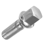 35mm Thread Silver Car Tire Screw Radius Wheel Lug Nut Bolts For Audi