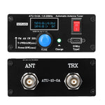 ATU-10-0A 20W 1.8-30MHz Mini Automatic Antenna Tuner OLED Display Aluminum Alloy Outcase with1800MAh Battery ATU Antenna Tuner