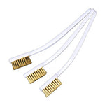 LinkMejor 3Pcs Nozzle Cleaning Brushes Copper Wire Rust Remover Industrial Wire Brush Set for 3D Printer Hot Bed Machinery Metal Parts