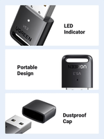 LinkMejor USB bluetooth 5.3 Adapter WIN10 Free Drive Audio Receiver for PC