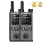2Pcs Baofeng AT1 POC Radio Create Groups Freely Global 4G Network Walkie Talkie Unlimited Distance Portable ALERVITES Ham Radio
