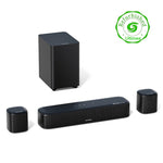 [EU/US Direct] Refurbished ULTIMEA Aura A50 Pro 280W Dolby Atmos Soundbar 5.1CH bluetooth Soundbar Surround Sound System with 6 High-Performance Speakers BassMX Technology SurroundX Technology 121 Preset EQ Matrices Home Theater Subwoofer