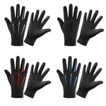LinkMejor Winter Waterproof Cycling Gloves Outdoor Sports Running Motorcycle Ski TouchScreen Fleece Gloves Non-slip Warm Full Finger for Riding Climbing Skiing Hiking Fishing