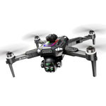 QY A29 PRO WiFi FPV with 4.5inch LCD Screen Controller HD Dual Camera Servo Gimbal 360° Obstacle Avoidance Brushless Foldable RC Drone Quadcopter RTF