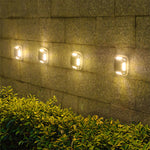4Pcs 8*LEDs Solar Ground Light Waterproof Solar Light Warm Light Solar Garden Lamp Outdoor Courtyards Driveway Marker Light