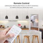 LinkMejor RM433 R2 Base 433MHz RF Remote Controller 8 Button Remote Control Paired with LinkMejor TX Wall Switch RF Devices IFan04 D1 RFR2 Work with Alexa Google Home