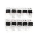 50PCS TO-220 Series Transistor Assortment Kit 10 Values High Power Three-terminal Regulated Triode LM317T L7805 L7806 L7808 L7809 L7810 L7812 L7815 L7818 L7824
