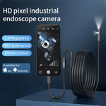 3 in 1 8mm Micro USB/Type-C Endoscope Inspection Dual Lens Camera Waterproof Smartphone Mini Inspection Camera for IOS Android Pipeline Video Borescope