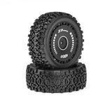 2PCS LinkMejor BX12 1/12 Brushless RC Car Parts Front Rear Tires Wheels Pre-glued Vehicles Models Spare Accessories 16109 16112
