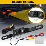 4.3inch Car Rear View License Plate Backup Camera with Monitor Screen for Vehicle Van Night Vision Reverse HD Parking System