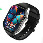 LinkMejor F101 1.96-inch AMOLED Display bluetooth Call Heart Rate Blood Oxygen Monitor Sleep Monitoring Multi-sport Modes IP68 Waterproof Smart Watch