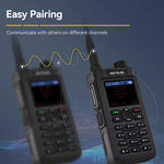 Retevis C62 5W Long Range Walkie Talkie VHF/UHF Dual Mode Professional Two-Way Radio for Camping