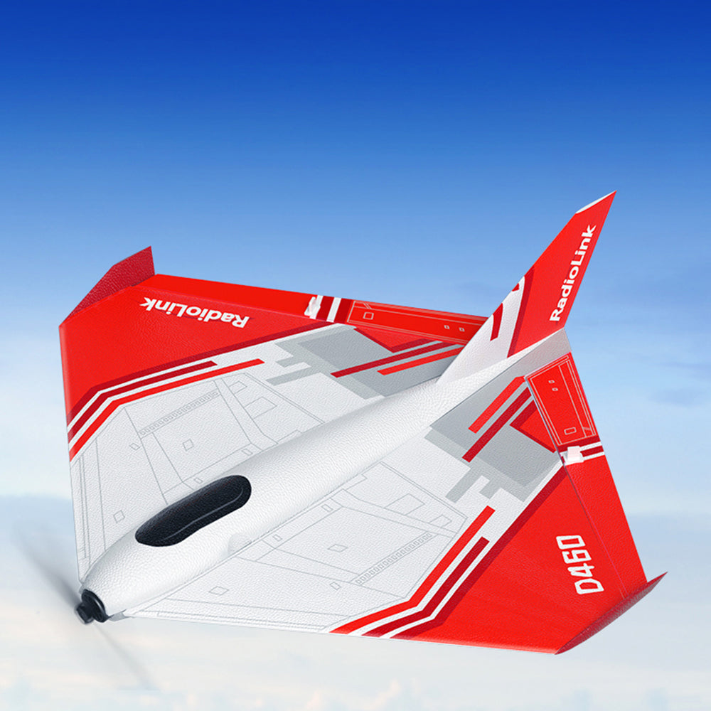 RadioLink Turbot D460 Scale Model 480mm Wingspan EPP 4KM Control Distance 1600KV Brushless Motor RC Airplane Fixed Wing PNP/RTF Gyroscope Assist for Beginners