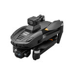 LinkMejor V168 PRO MAX GPS 5G WiFi FPV with Folded LCD Screen Controller 1080P HD Dual Camera 3-Axis EIS Gimbal 360° Obstacle Avoidance One-Key Airdrop Brushless Foldable RC Drone Quadcopter RTF