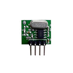 LinkMejor 433Mhz RF Transmitter and Receiver Superheterodyne ASK 433 Mhz Module with Antenna for ArduinoUno Wireless Diy Kits