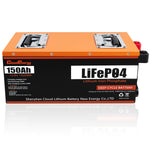 [US Direct] Cloudenergy 12V 150Ah LiFePO4 Deep Cycle Battery 1920Wh 1280W Built-in 100A BMS Perfect for RV Solar Marine Perfect Replace Most of Backup Power and Off Grid Applications CL12-150