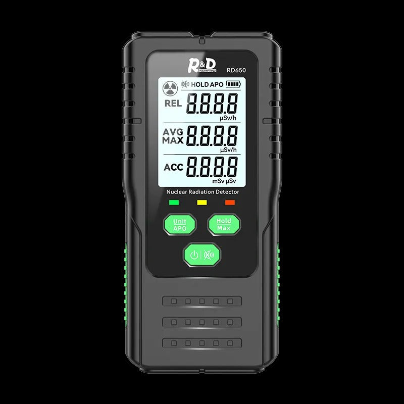 RD650 Geiger Counter Nuclear Radiation Detector X-ray γ-ray β-ray Radioactivity Tester Marble Detector Personal Dosimeter