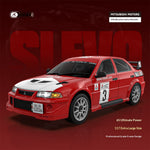Rlaarlo SLEVO-07 for Mitsubishi EVO 6.5 TME Official Licensed 1/7 2.4G 4WD 90km/h 6S Brushless RC Rally Car with Gyro Aluminum Chassis All-Metal Drivetrain Gear Diffs Oil Shocks LED Light Vehicles Models Toys