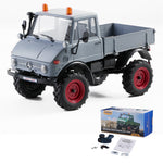 LinkMejor FCX24 RTR Mercedes for Benz 421 Unimog 1/24 2.4G 4WD RC Car Rock Crawler Two Speed Portal Axles Off-Road Climbing Truck LED Light Full Proportional Vehicles Models Toys