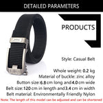 LinkMejor 120cm Men Tactical Belt Quick Release Outdoor Military Metal Belt Soft Wear-resistant Nylon Sports Ratchet Belt