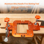 LinkMejor Woodworking Router Corner Radius Template Aluminium Alloy Handle-Free Grooving Arc Angle Positioning Jig R20-R35 Corner Radius