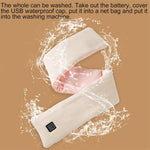LinkMejor USB Charging Heated Scarf 3 Settings Temperature Levels Soft Comfy Fabric Thermal Electric Heating Neck Wrap