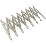 Aluminum Alloy Expanding Sewing Gauge Adjustable 24 Inch Button Guide Measurement Tool for Pleats Crafts Snaps Shirring Smocking Clothing Drapery and Woodworking