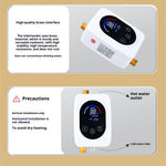 3800W 220V Mini Instant Water Heater with Touch Screen Smart Wall Mounted Electric Shower for Bathroom Kitchen EU Plug