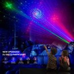 Elfeland 5-in-1 Stage Party Light DJ Disco Light with 120 Light Patterns LED Par Magic Ball, UV Blacklight & Gold Strobe for Party Festival Club Halloween