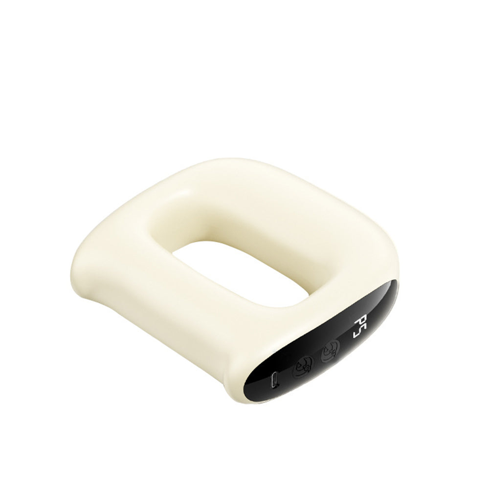 Fascia Massager Ring with Heat Compress 5 Speed Vibrating Massage for Neck Back Waist Leg Portable Handheld Muscle Massage Tool Type-C Fast Charging