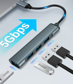Bakeey 4-in-1 Type-C Docking Station USB Adapter with USB3.0*4 for PC Laptop Matebook HUAWEI XIAOMI Macbook Pro