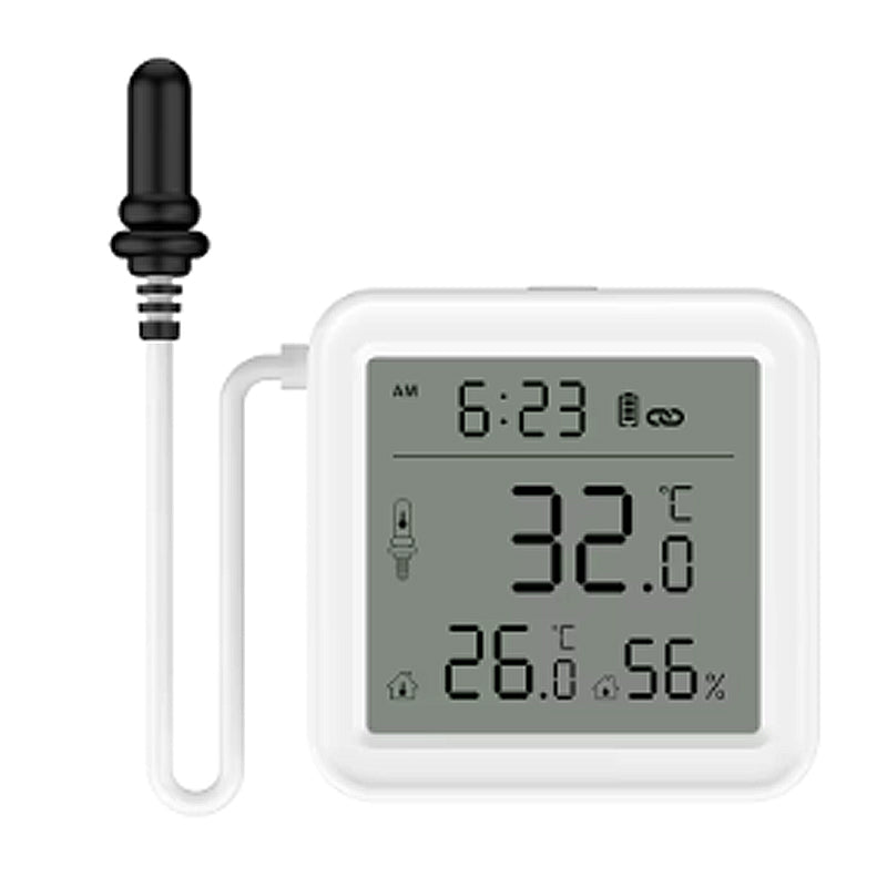 TH01 TH08 Tuya WiFi Temperature Humidity Meter with External Probe Sensor Digital LCD Screen Thermometer for Fish Tank Freezer
