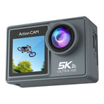 AT-M40R 5K 30FPS Action Camera 4K 60FPS Dual Screen 170° Wide Angle 30M Waterproof Sport Camera with Remote Control Bicycle Diving Cam