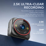4G Pocket Security Vlog Camera 2MP HD 2.5K Ultra-Clear 135° Wide Angle AI Motion Night Vision Two-Way Audio Instant Alert Waterproof 1500mAh Long Battery Wireless Action Sport Camera for Outdoor