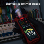 LinkMejor Direct KAIWEETS 602 Digital Clamp Meter AC/DC 600V 600A HD Color Screen Intelligent Mode Precision Tool for Safe Measurements