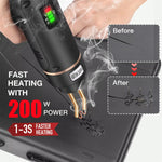 200W Hot Stapler Plastic Welding Machine Rechargeable 5000mAh Battery Fast Heating Multifunctional Bumper Repair Kit for Car and Motorcycle